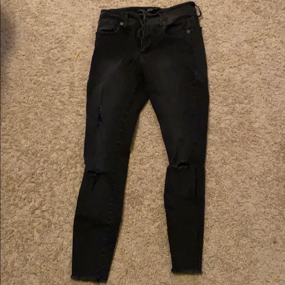 black skinny jeans size 24